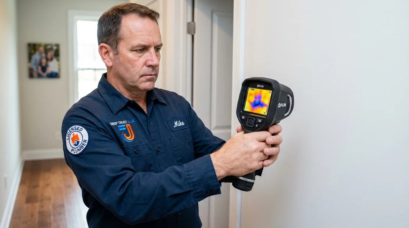 Thermal imaging leak detection by Johns Plumbing LLC in Sunbury